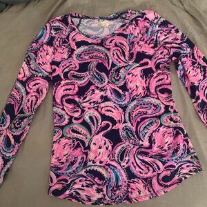 Lilly Pulitzer - Long Sleeve Workout Top - Excellent Condition!